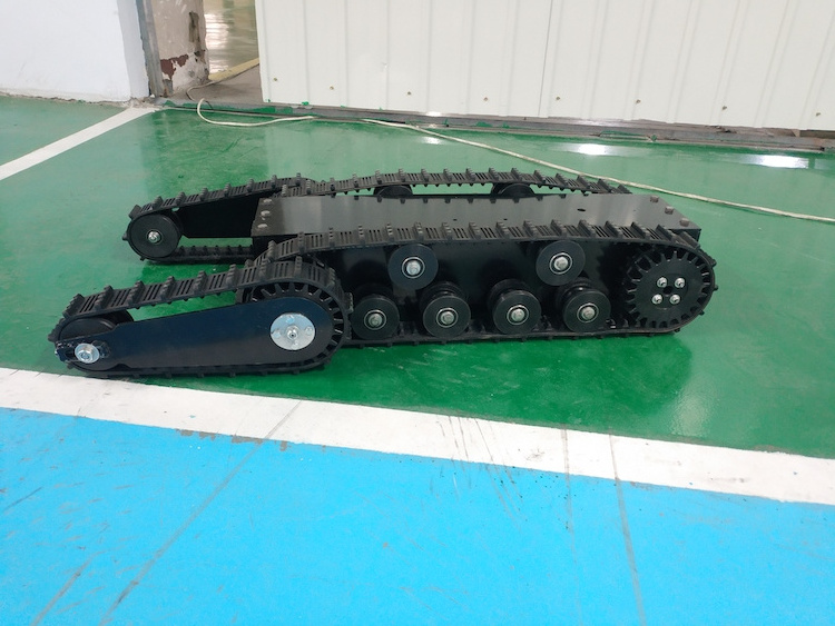 rubber track chassis for sale Swing Armed Rubber Track robot/rubber crawler/snowBlower/snowmobile/SUV