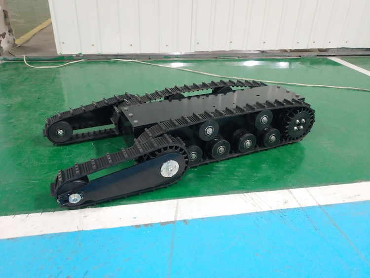 rubber track chassis for sale Swing Armed Rubber Track robot/rubber crawler/snowBlower/snowmobile/SUV