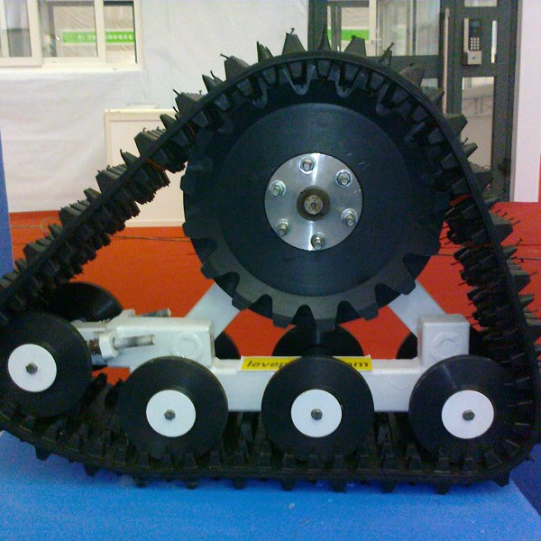 Small Vehicle track system Small robot tracks platform ATV rubber track conversion/system/kits tracked wheelchair