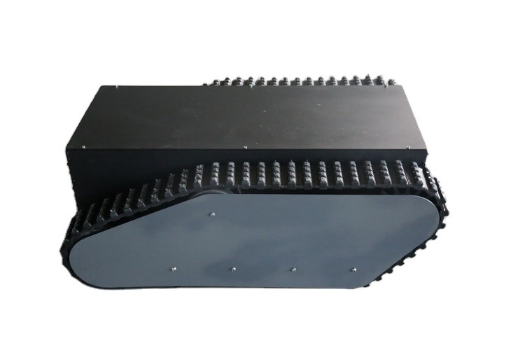 Electric walking rubber crawler robot chassis/rubber track platform tracked chassis platform with rubber track crawler