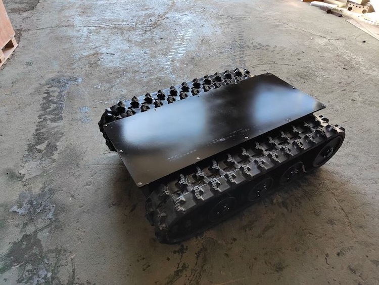 Customized Rubber crawler loading weight 50kgs -800KG Rubber Tracked Undercarriage chassis