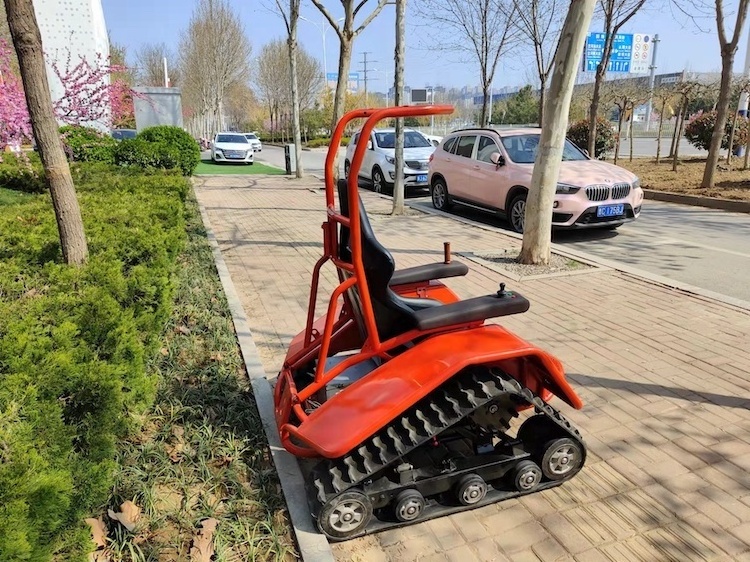 Tracked vehicle Rubber Track Triangle Wheelchair off tracked wheelchair road all terrain