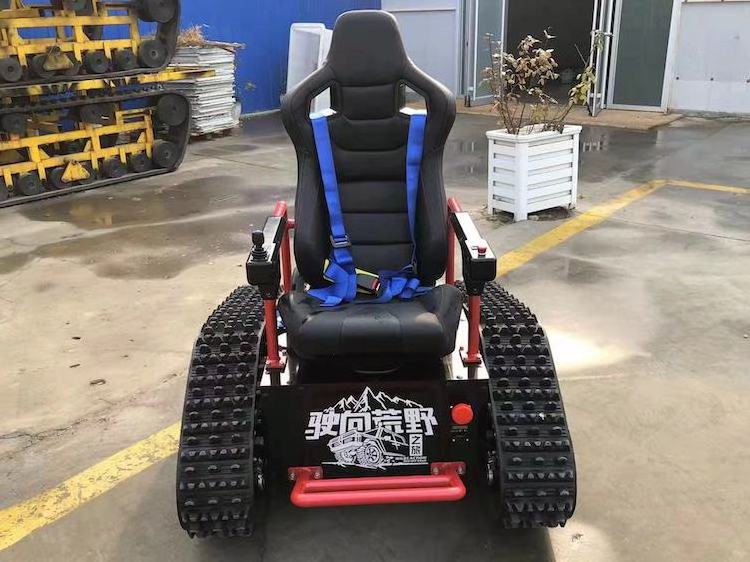 Rubber Tracked Wheelchair with remote control motor power Wheelchair Tracked Vehicle Electric