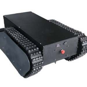 Electric walking rubber crawler robot chassis/rubber track platform tracked chassis platform with rubber track crawler