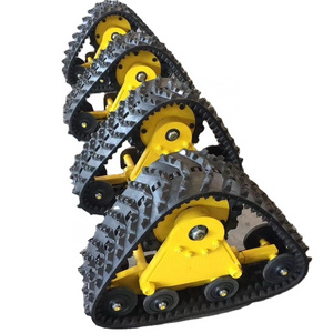 Rubber track conversion system ATV Rubber Snow Tracks/rubber crawler/snowBlower/snowmobile/SUV