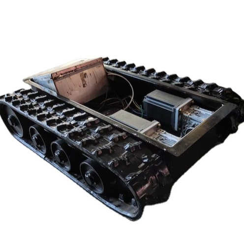 Customized Rubber crawler loading weight 50kgs -800KG Rubber Tracked Undercarriage chassis