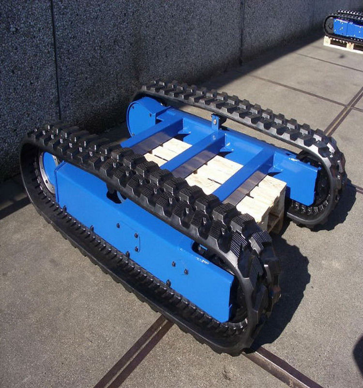 rubber track undercarriage robot Rubber track chassis system cheap price hot sale tracked vehicle chassis