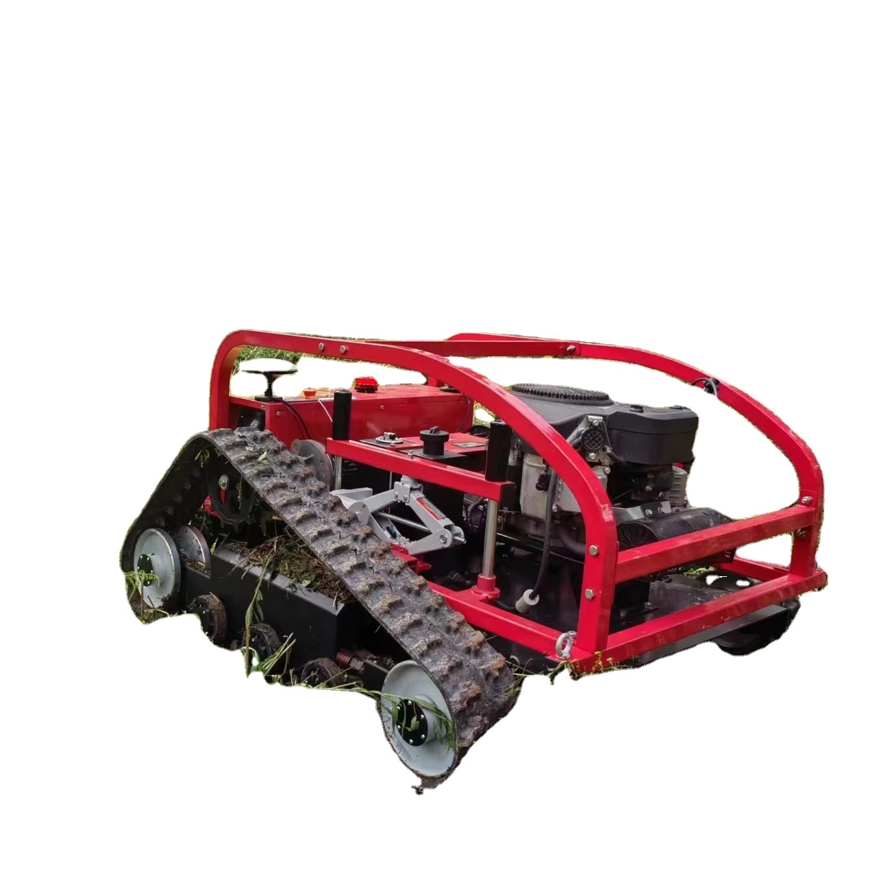 Robotic Rubber tracked chassis for lawn mower tracked chassis platform for grass cutter with rubber track