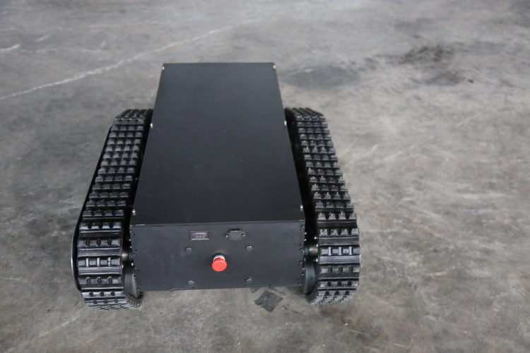 Electric walking rubber crawler robot chassis/rubber track platform tracked chassis platform with rubber track crawler