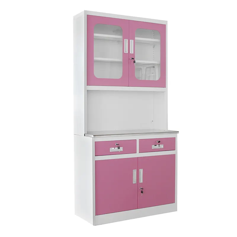 Hospital Furniture Pharmacy Cabinet For Hospital Use Medicine Cabinet With 2 Drawers