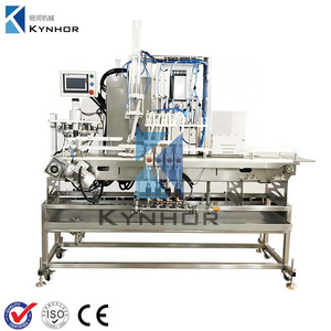 KHM-1500 IFM Flowmeter 4-1 Small Mobile Micro Canner Canning Filling Sealing Machine System