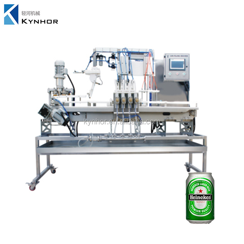 Automatic and Mobile Linear Beverage and Beer Canning Machine Equipment System / Beer Can Filler for Sale