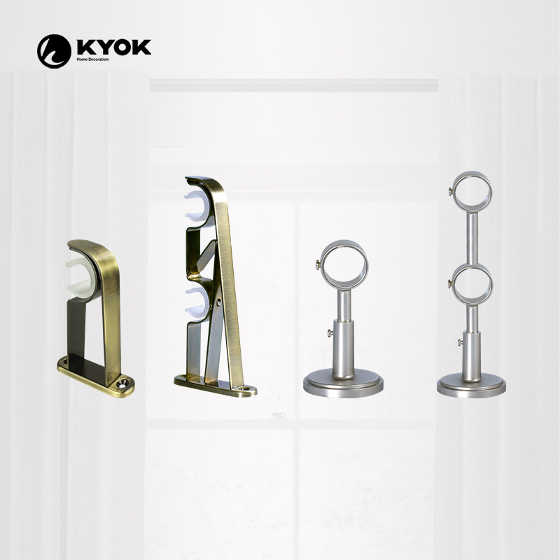 KYOK curtain hooks curtain rod brackets hanger with screws