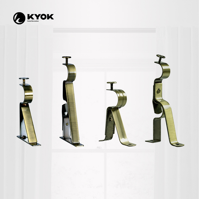 KYOK curtain hooks curtain rod brackets hanger with screws