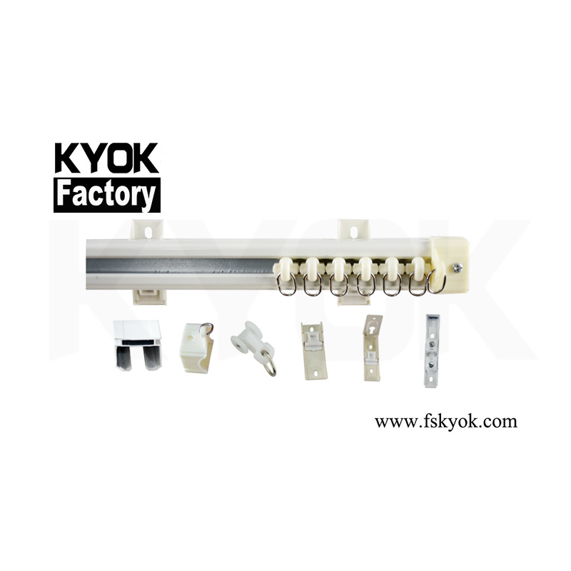 KYOK Facy American Style Curtain Track Home Decor Sliding Curtain Track China Factory Curtain Accessories Track Wholesale