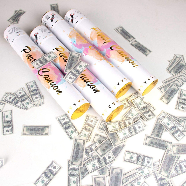 Dollar Bill Confetti Cannon Party Poppers Shooters Handheld Money Confetti Cannon Adults Birthday Wedding Party Supplies KD152