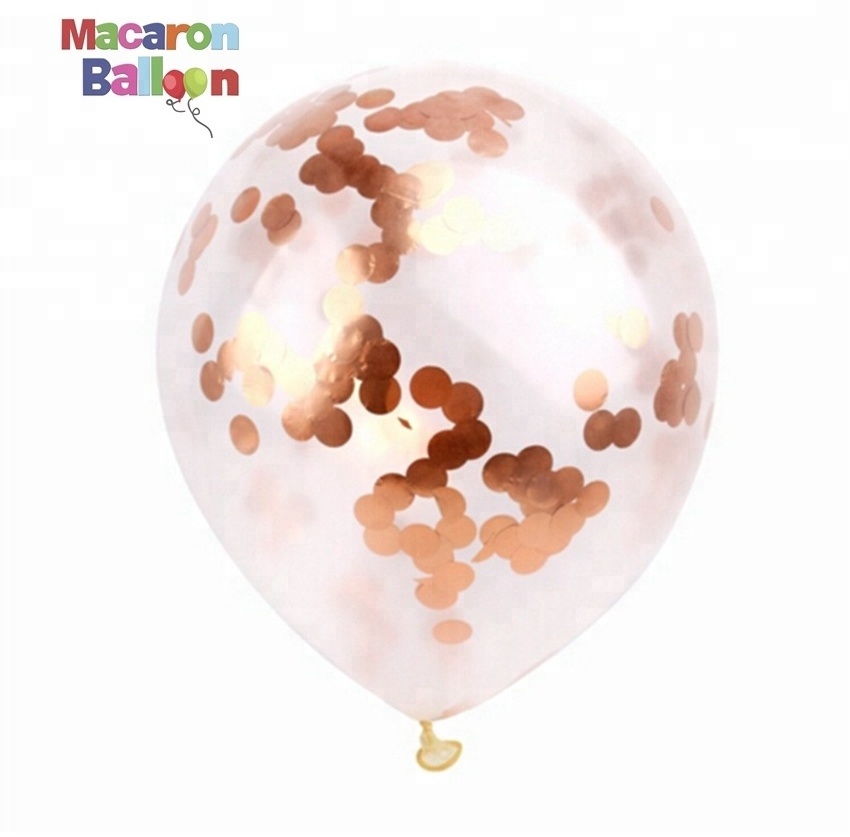 18th Happy Birthday Rose Gold 40inch Number Foil Balloon with Confetti Birthday Party Decor Supplies KK45