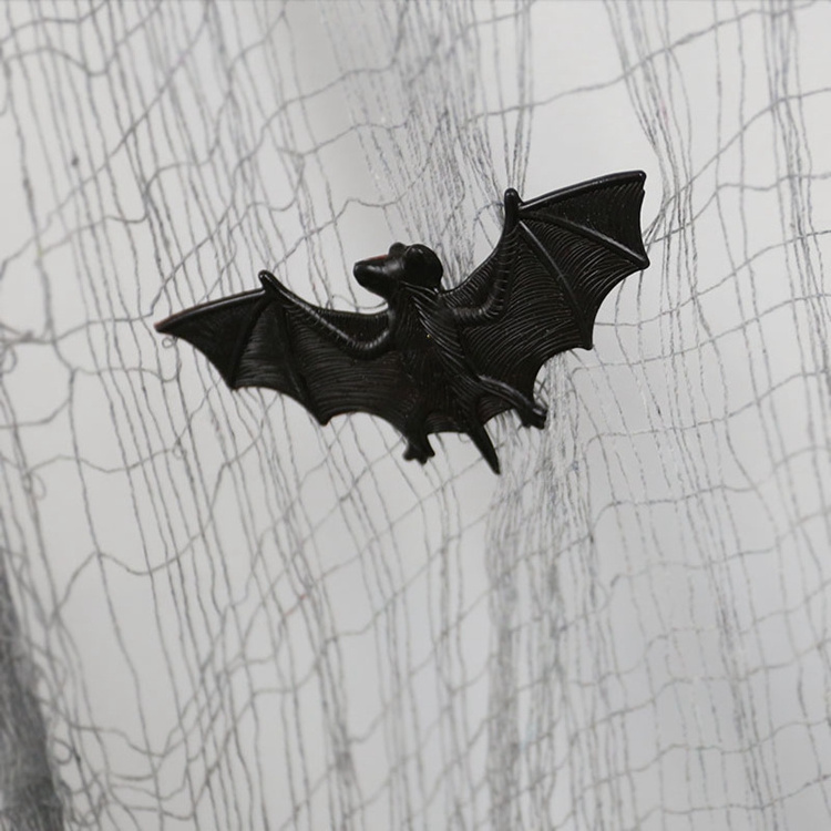 Fake Bats Wall Decor Realistic Plastic Fake Spooky Bats for Halloween Trick Decoration Realistic Looking Scary Bats KD2197