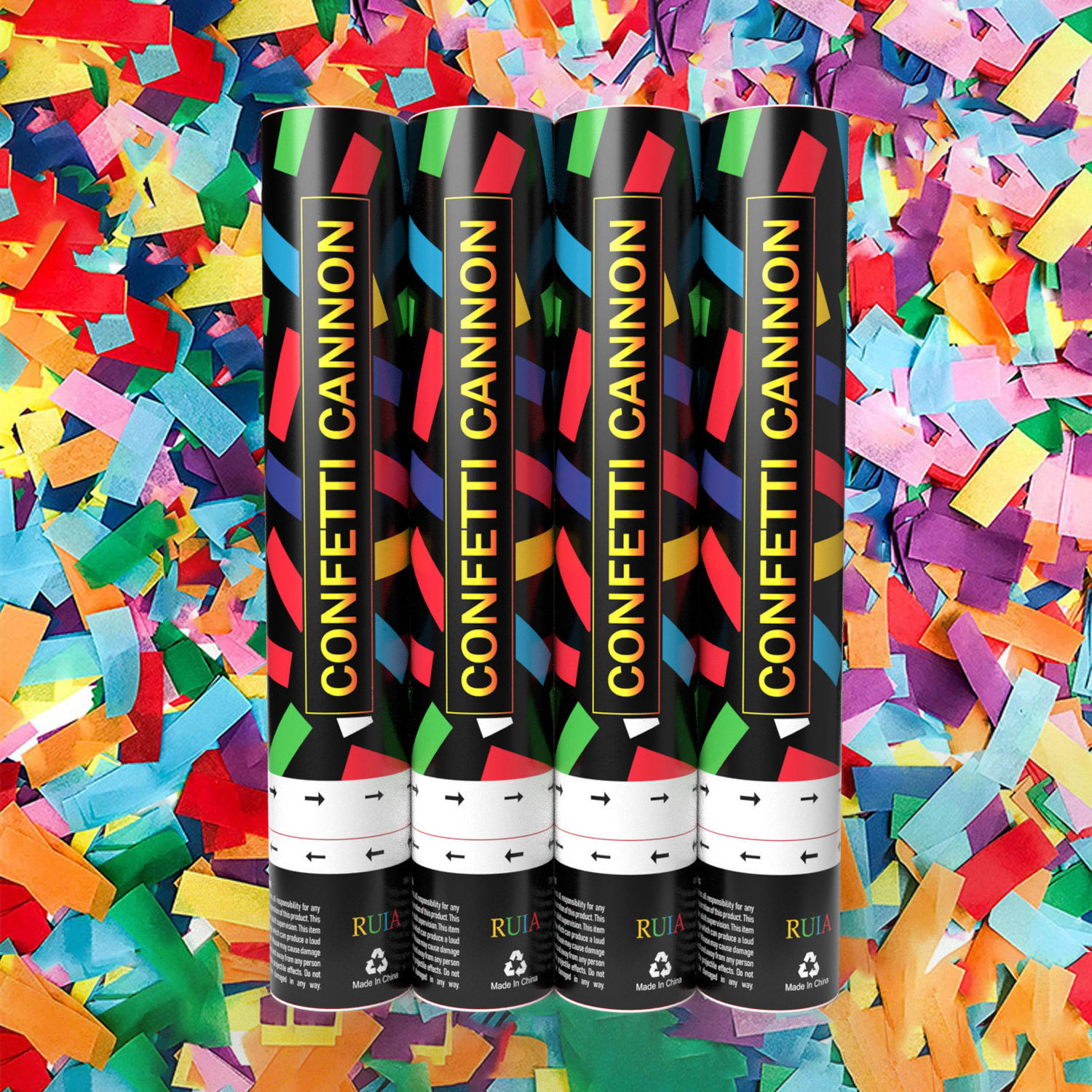 Colorful Multicolor Strip Confetti Party Supplies Cannon Biodegradable Party Popper Handheld Confetti Sticks Cannon KD153