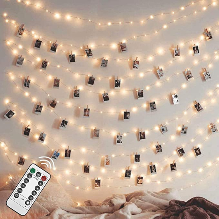 200 LED 66FT Fairy String Lights Firefly Lights USB Powered with Remote Control 8 Modes String Lights for Bedroom Wedding KS677