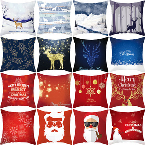 Christmas Cushion Cover Decorative Sofa Pillow Cover Case Seat Car Home Decor Throw Pillowcase Christmas Decoration  KJ039