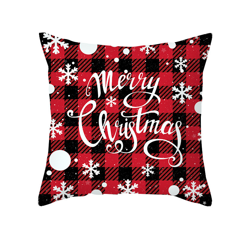 Christmas Cushion Cover Merry Christmas Decor For Home Decorative Sofa Pillow Cover Case Seat Car Home Decor Throw Pillow KJ037