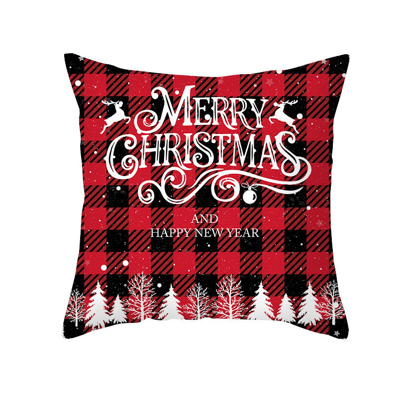 Christmas Cushion Cover Merry Christmas Decor For Home Decorative Sofa Pillow Cover Case Seat Car Home Decor Throw Pillow KJ037