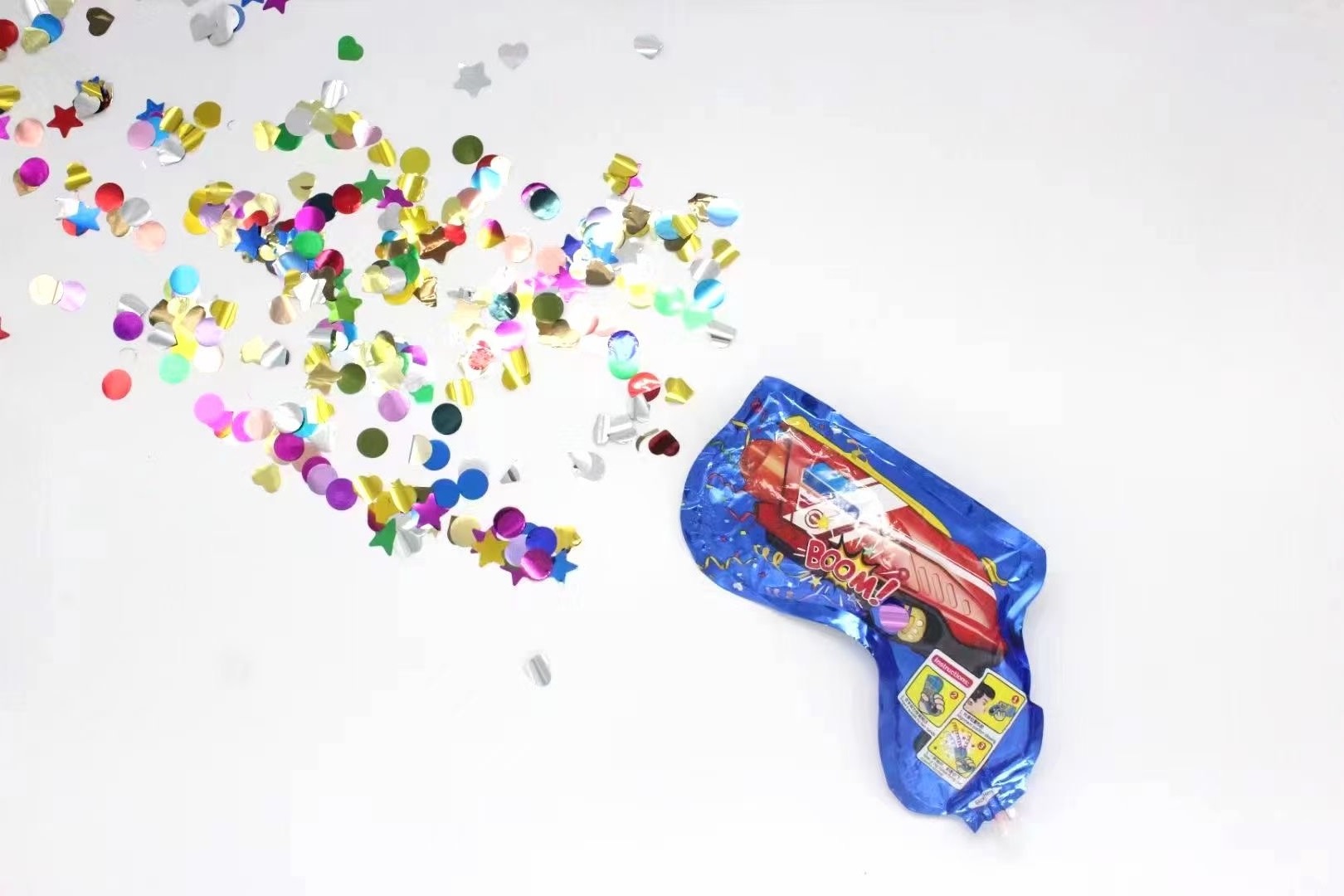 Tik Tok Automatic Inflatable Gun Fireworks Confetti Balloons Confetti Popper Holiday Atmosphere Gift For Birthday Decor KBF144