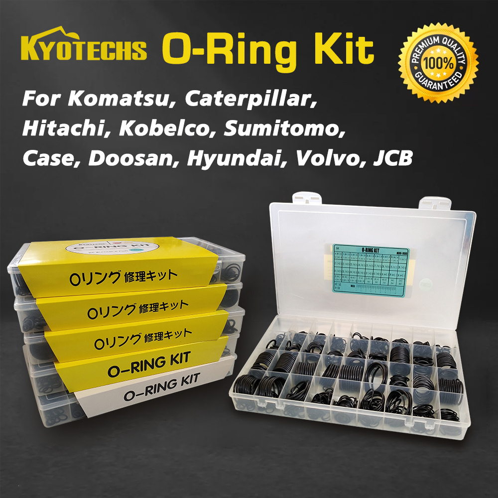 Excavator O-Ring Seal Kit 90 SHORE 383PCS O-Ring Box fit For Hitachi Parts O ring sealing kit