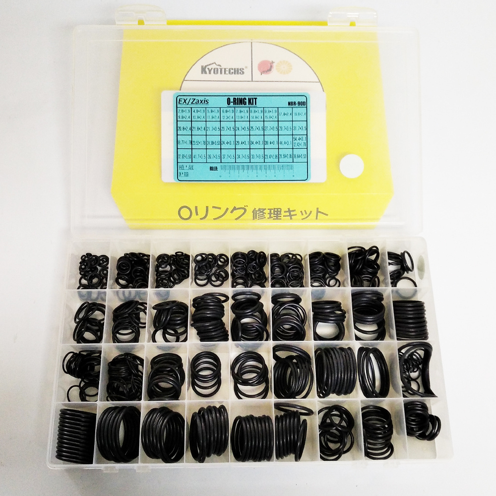 Excavator O-Ring Seal Kit 90 SHORE 383PCS O-Ring Box fit For Hitachi Parts O ring sealing kit