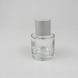 Clear Round Iridescent Clear Glass Spray Perfume Empty Colored Glass Bottle