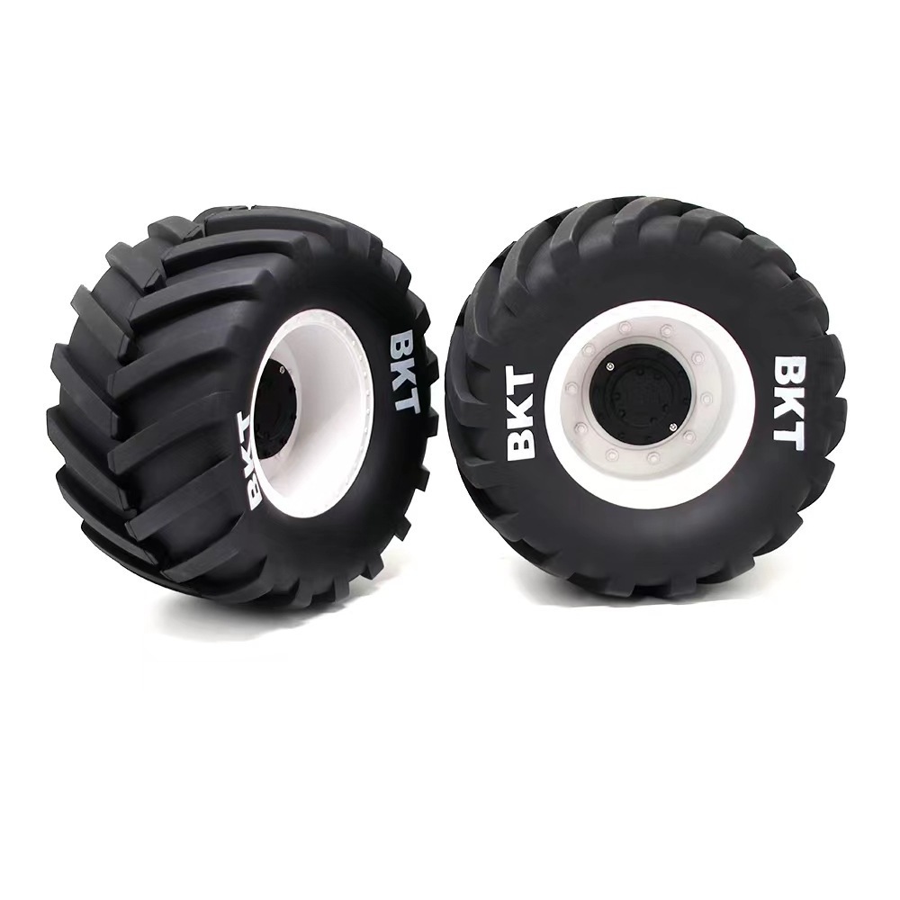 2 PCS 1/8 Universal W66 Wheels Tires For Axial Losi Lmt Kyosho USA-1 Monster Truck