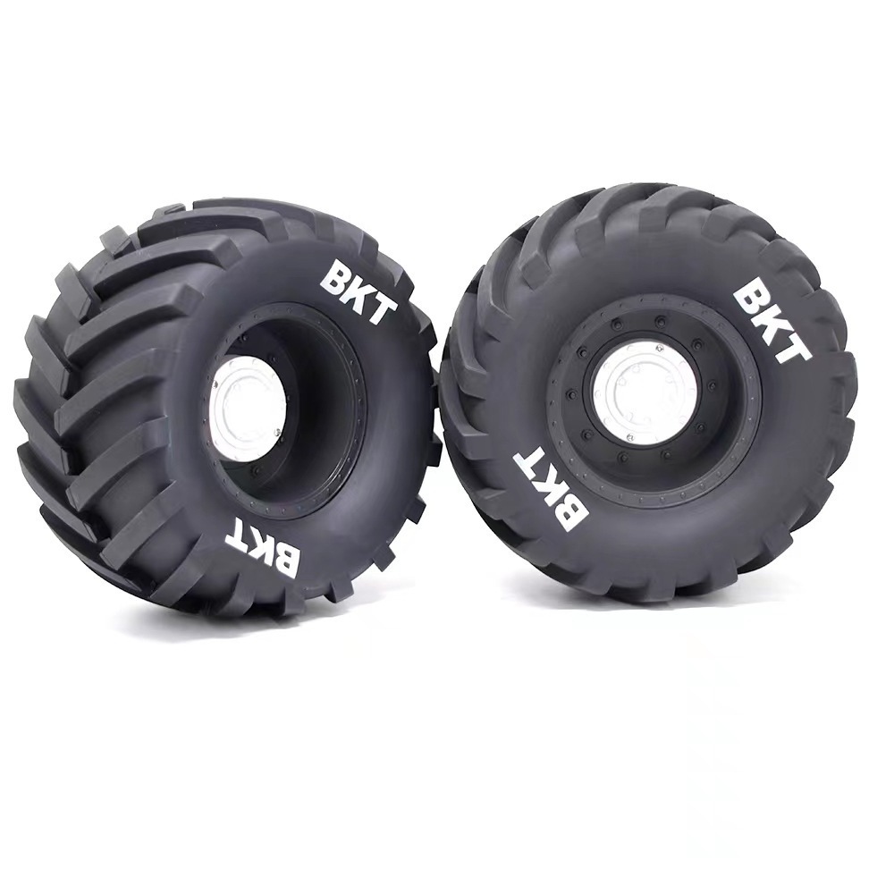 2 PCS 1/8 Universal W66 Wheels Tires For Axial Losi Lmt Kyosho USA-1 Monster Truck