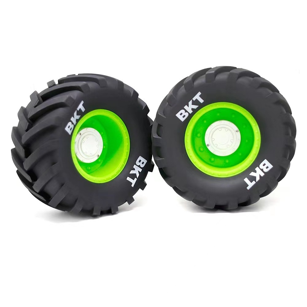 2 PCS 1/8 Universal W66 Wheels Tires For Axial Losi Lmt Kyosho USA-1 Monster Truck