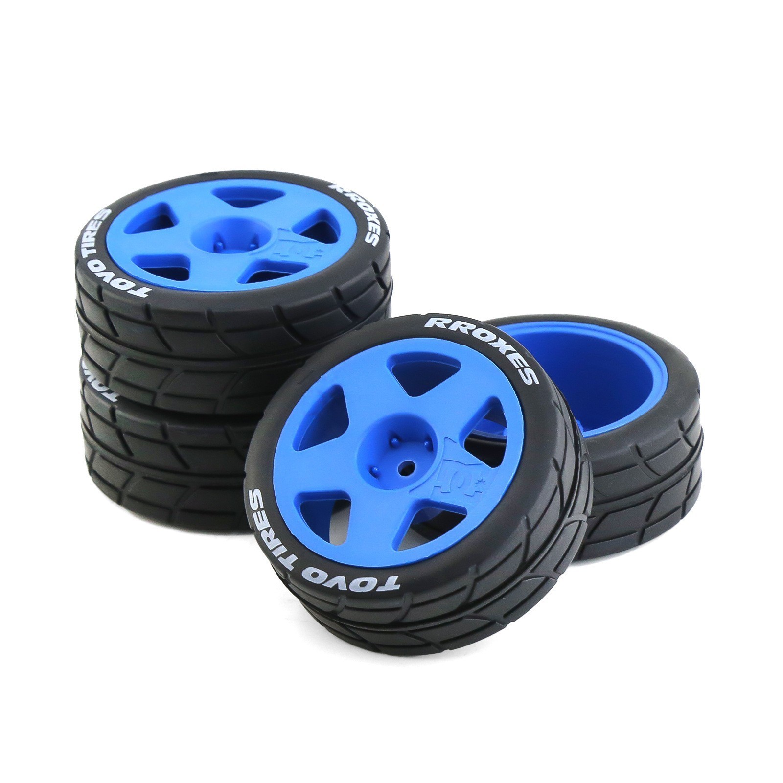 1:/10 rc rc champion fiesta rally wheels runflat tires for hpi kyosho tamiya xv01 tt02