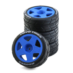 1:/10 rc rc champion fiesta rally wheels runflat tires for hpi kyosho tamiya xv01 tt02