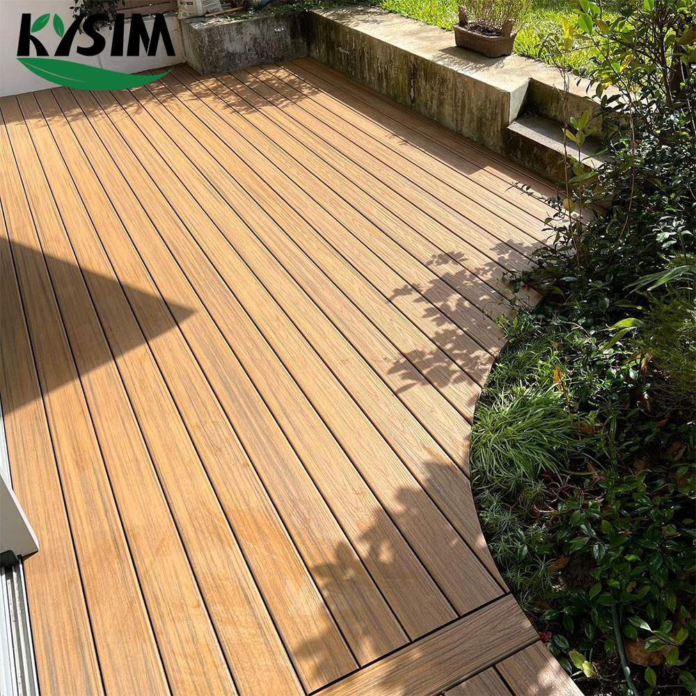 Invisible gap design Co-extrusion Outdoor decking board smooth composite WPC decking