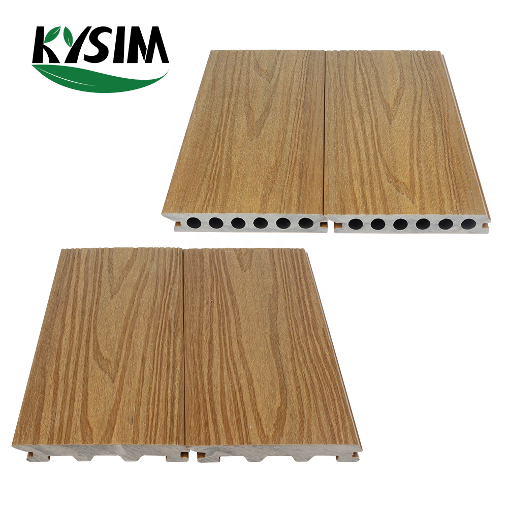 New trend decking board Invisible gap design flooring wood composite WPC decking