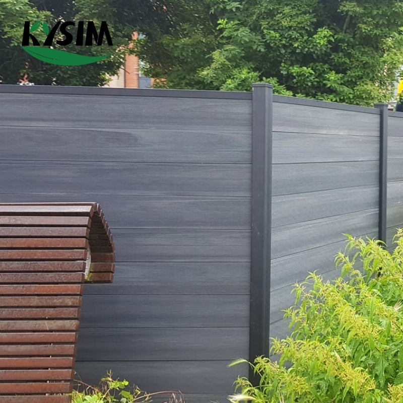 wood plastic composite courtyard outdoor garden wpc lattice private wpc fence panels