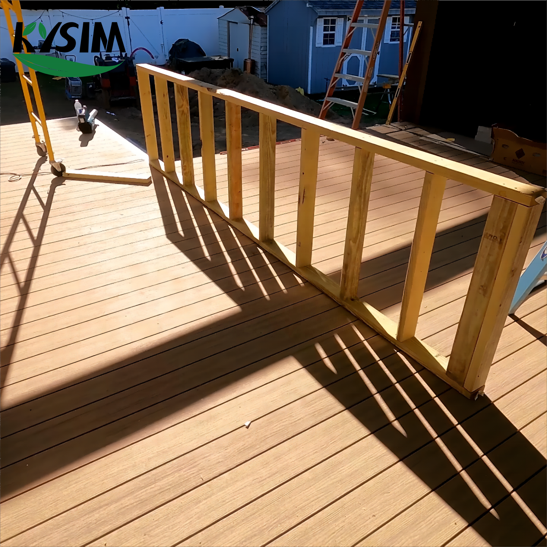 Outdoor Wood Grain invisible Gap design deck Boards NEW  WPC Composite Decking