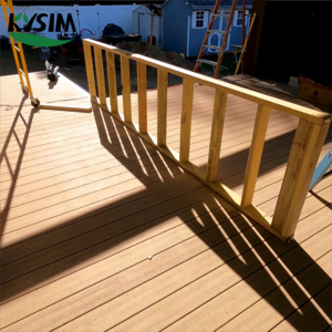 Outdoor Wood Grain invisible Gap design deck Boards NEW  WPC Composite Decking