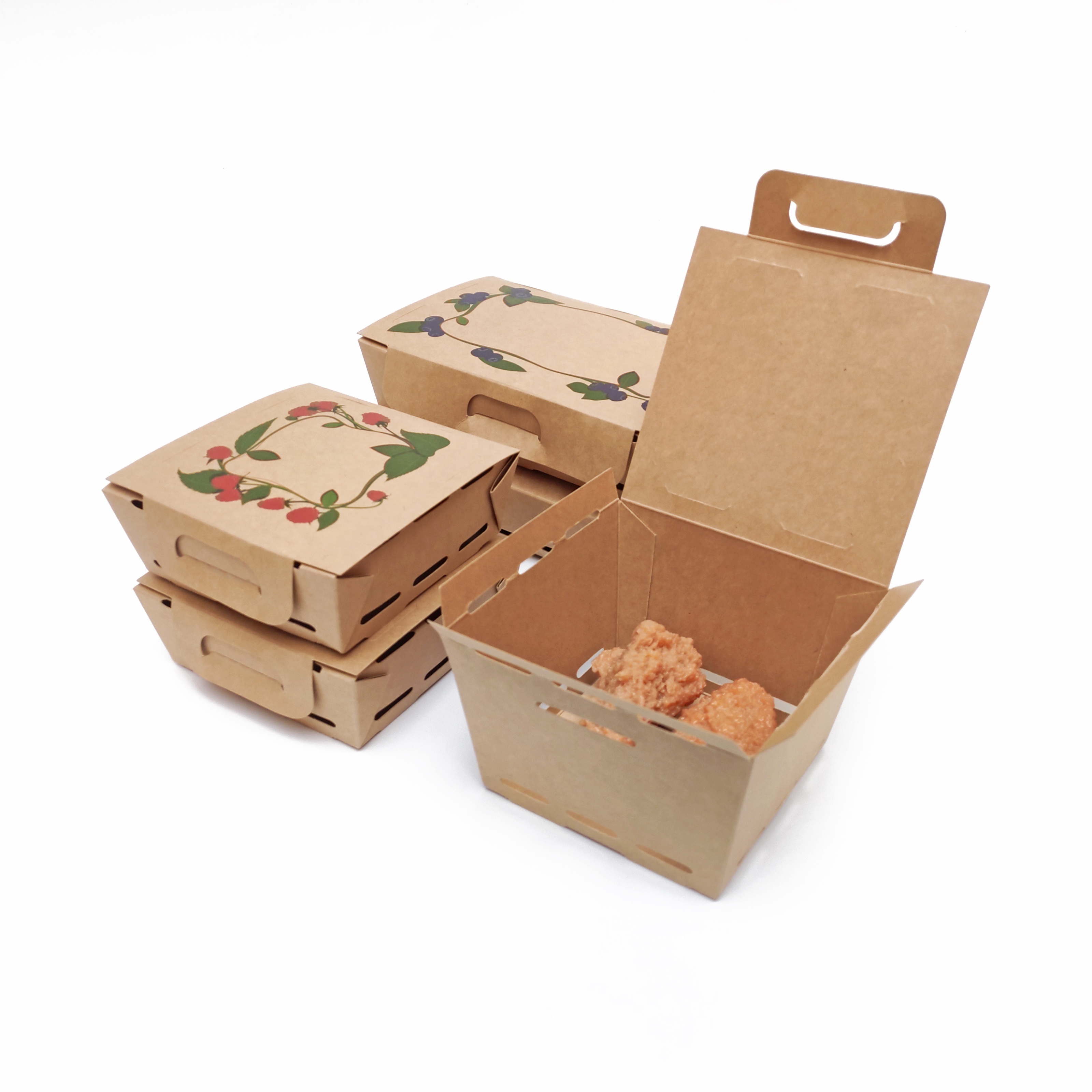 Custom Logo Takeaway French Fries Packaging Fired Chicken Box