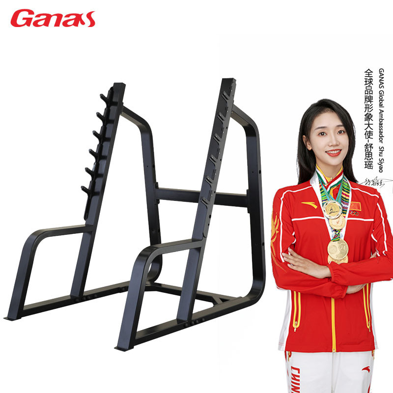 Ganas Gym Equipment Commercial Weight Bench Adjustable Benches Barbell With Weight Plates Set