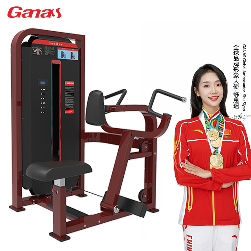 Ganas Professional Gym Equipment Supplier High class body building gym machine seated low row machine