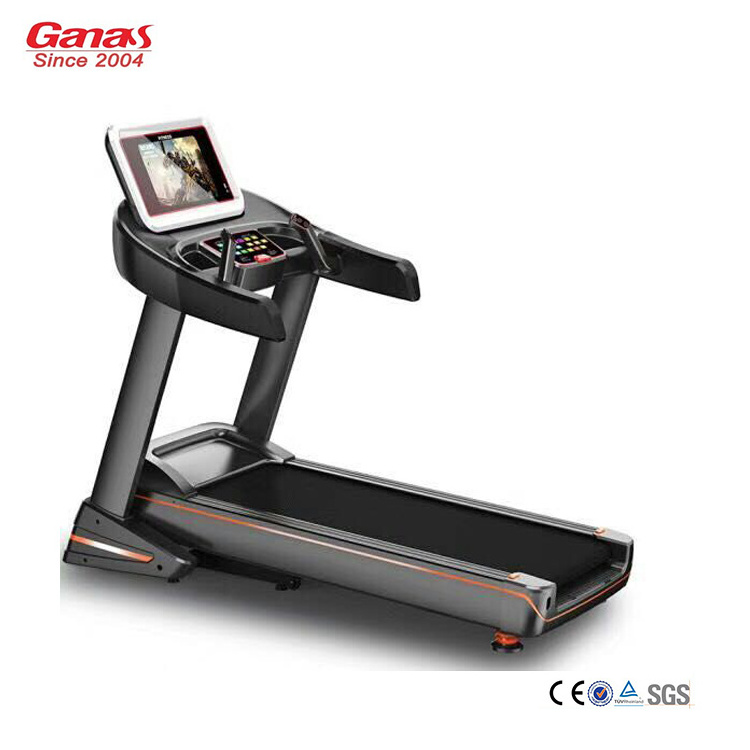 Ganas Professional Gym Commercial ac motor motorized treadmill indoor motorized treadmill