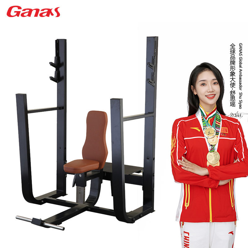 Ganas Gym Equipment Commercial Weight Bench Adjustable Benches Barbell With Weight Plates Set