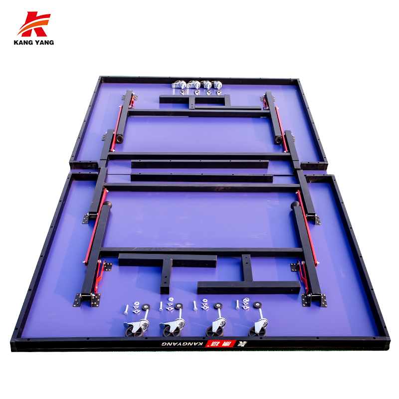 Wholesale Easy Assemble Standard Size Professional  Foldable IndoorTable Tennis Tables With Wheel