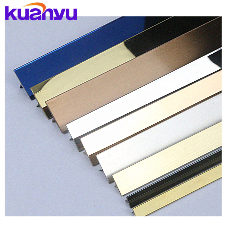 Hot Sale tile corner trim stainless steel t profile Decorative Strip For Tile Corner