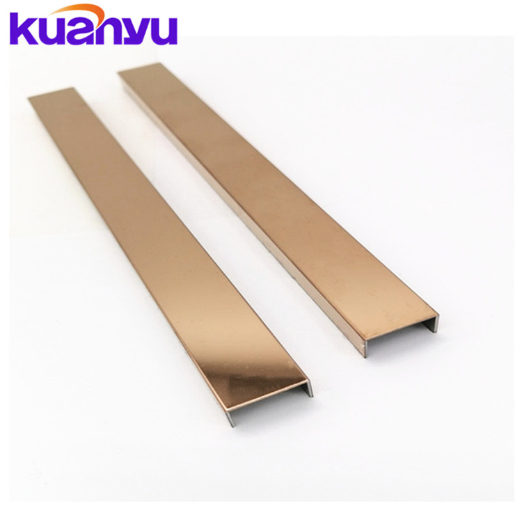 Foshan  manufacturer  Factory new mirror product metal pool edging trim stainless steel quarter round trim