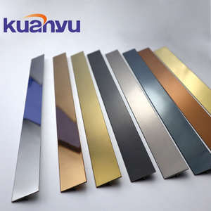 Foshan Tile Accessories Stainless Steel Tile Trim For Wall Decoration 304 Ceramic Tile Trim Decorative T Profiles Free Sample